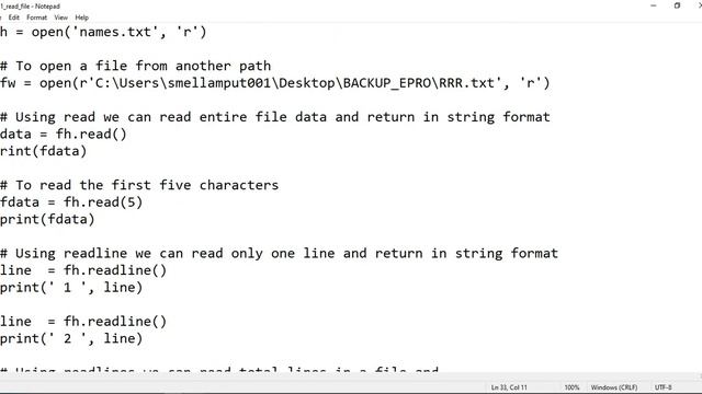 13 Python --File Handling смотреть онлайн