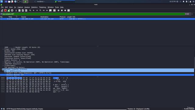 4.10. Displays all TCP packets that contain a certain term смотреть онлайн