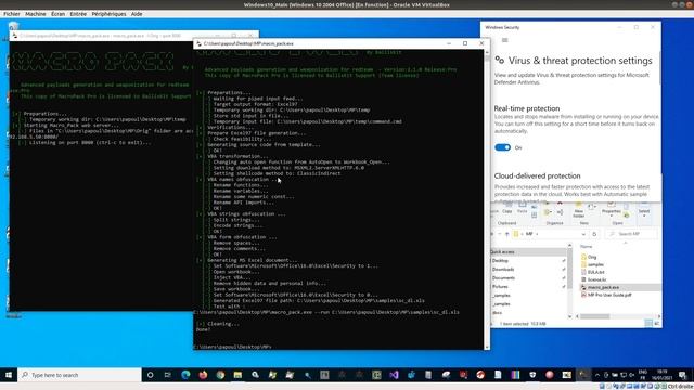 Redteam: Drop-inject shellcode and bypass Defender using MacroPack Pro смотреть онлайн