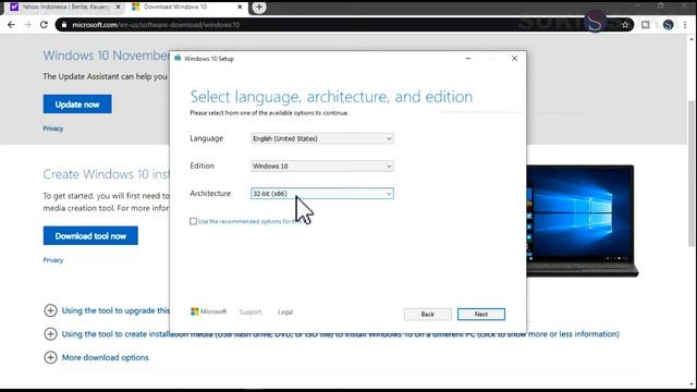 Cara Download Windows 10 32 bit , 2020 file Iso смотреть онлайн