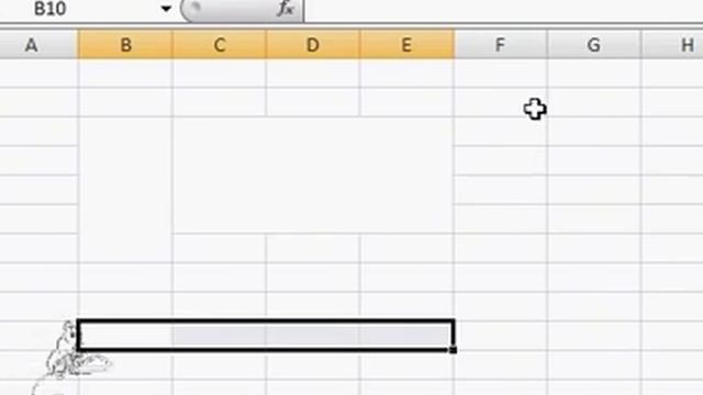 excel 2007 merge cells смотреть онлайн