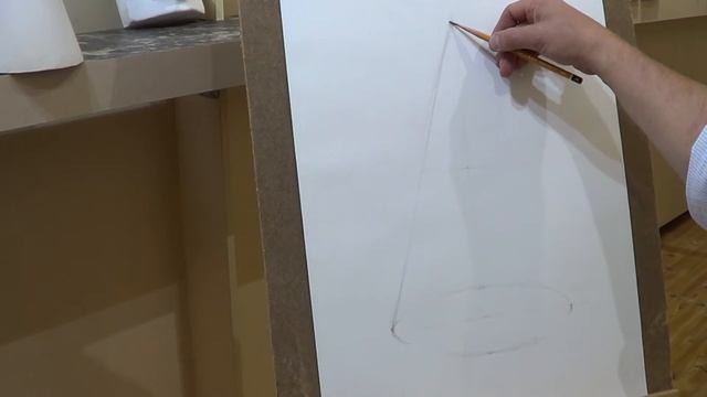 Студия рисунка. Уроки для начинающих. Рисуем Конус. смотреть онлайн