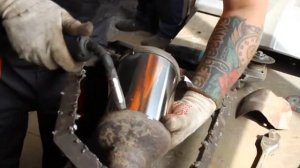 Замена катализатора на пламегаситель Ford Mondeo