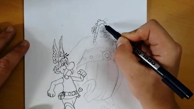 SpeedDraw ASTERIX & OBELIX.... Рисуем Астерикса и Обеликса