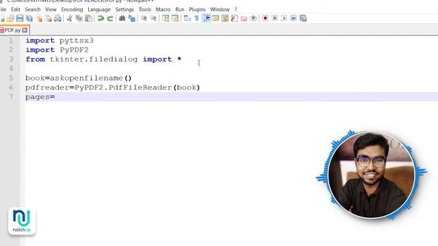 Convert PDF to Audiobook For Free In 10 Mins ?| 2021 | Easy Python Project | NotchUp Master Class смотреть онлайн