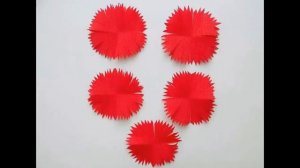 Гвоздика из бумаги