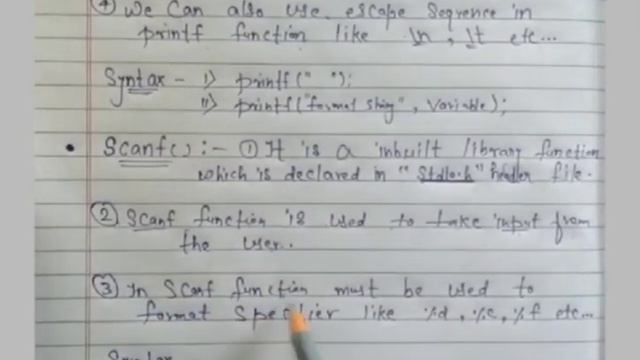 Printf and Scanf Function part#1 смотреть онлайн