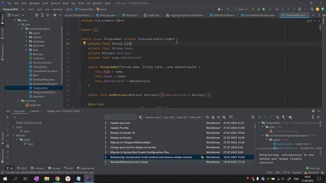 Telegram Bot на Java ООП смотреть онлайн
