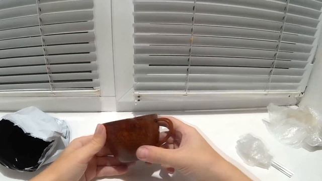Деревянная чашка. Aliexpress, Распаковка, обзор смотреть онлайн