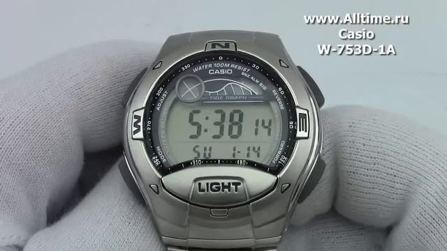 Мужские японские наручные часы Casio W-753D-1A