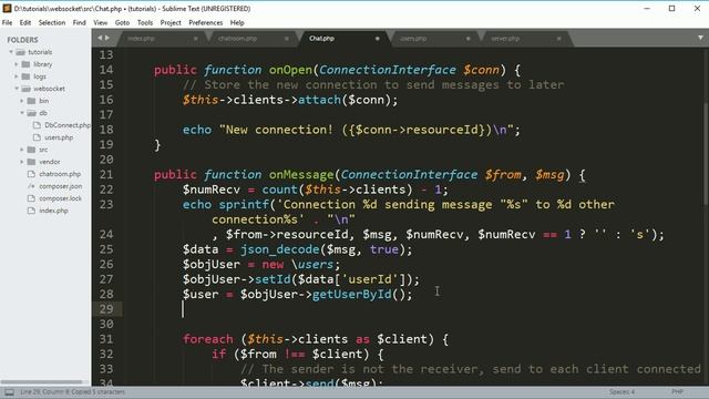 Chat application in PHP & MySQL: Send and receive messages part4 смотреть онлайн