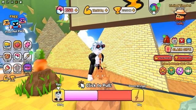 ВЫТАЩИЛ САМЫЙ МОЩНЫЙ МЕЧ И ПОЛУЧИЛ ЛИМИТКУ ЗА 20.000 РОБУКСОВ БЕСПЛАТНО!!! ROBLOX Pull a Sword смотреть онлайн