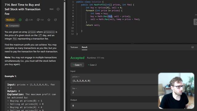 Unlock Dynamic Programming with C#: Best Time to Buy and Sell Stock | 714 LeetCode Daily Challenge смотреть онлайн