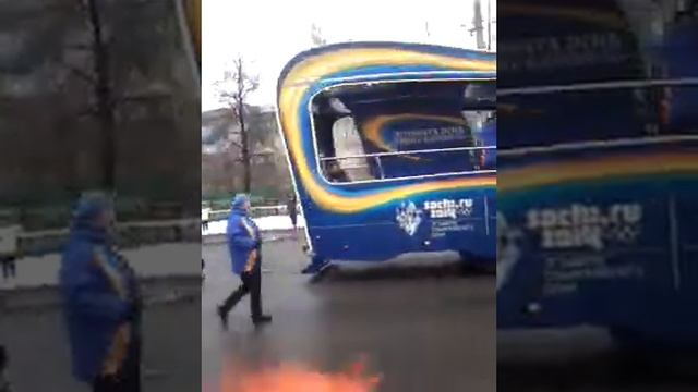 Олимпийский огонь в Нижнем Новгороде. смотреть онлайн