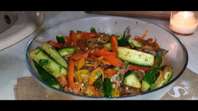 ДЕНЬ РОЖДЕНИЯ МАМЫ- СВЕКРОВИ/ Как отметили /Торт прага /Корейский салат с огурцом и мясом. смотреть онлайн