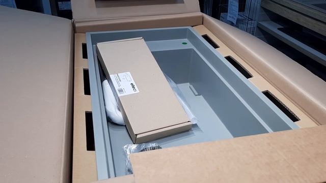 Итальянская мойка DIALOGO 360 К82 CELADON GREEN, секция DIALOGO CANALE К82 CELADON GREEN. Распаковк