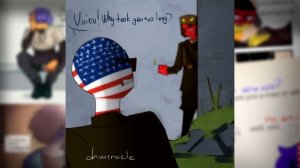 РОССИЯ РЕВНУЕТ США~|СПОР РЕЙХА С СССР| Озвучка комиксов по CountyHumans