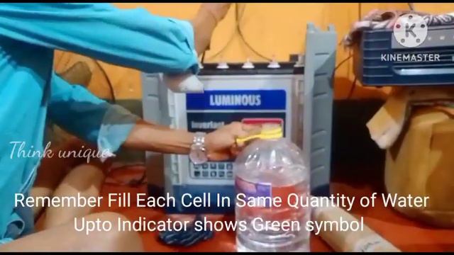 "How To Fill Distilled Water in Inverter Battery"! смотреть онлайн