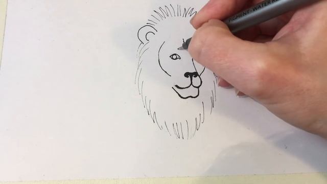 Как нарисовать льва смотреть онлайн