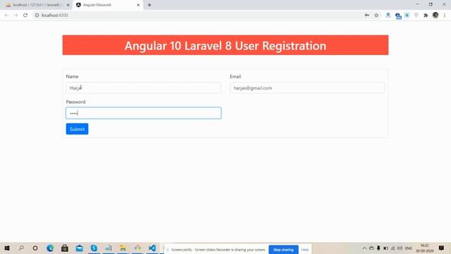 Angular 10 Laravel 8 User Registration смотреть онлайн