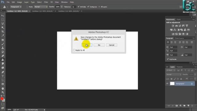 How to save file l Adobe Photoshop tutorial English part 3 смотреть онлайн