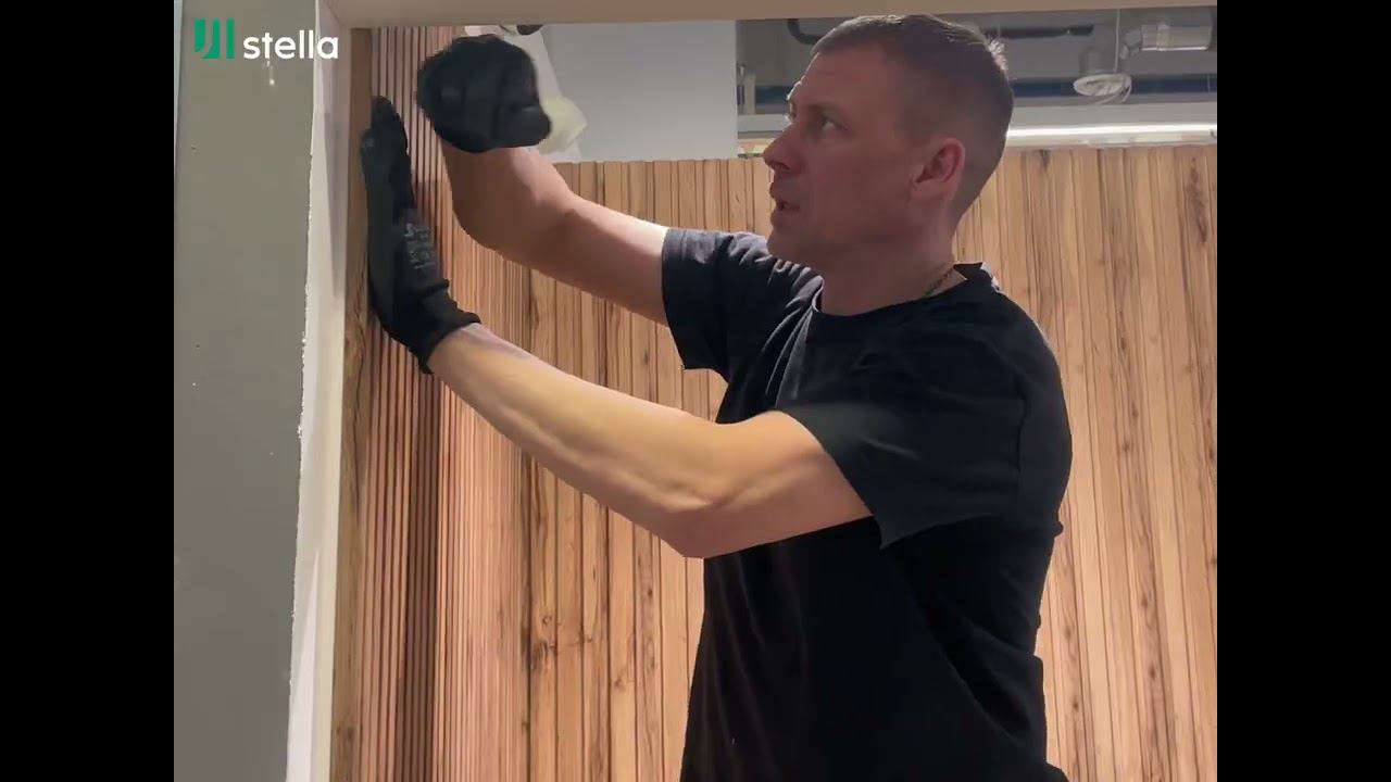 Монтаж панелей стеновых реечных МДФ Stella смотреть онлайн