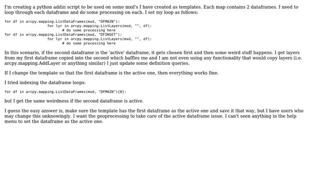 GIS: Looping Dataframe in Python doesn't Return Expected Results смотреть онлайн