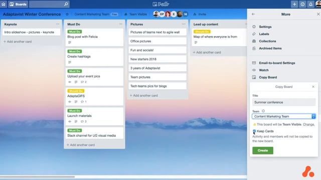 Cloning a board on Trello смотреть онлайн