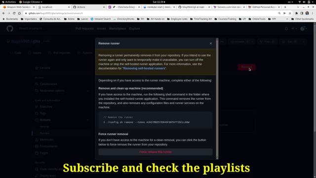 How to ? DELETE A SELF-HOSTED RUNNER ? in GitHub смотреть онлайн