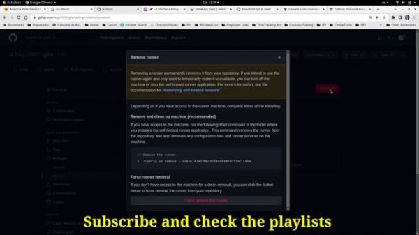 How to ? DELETE A SELF-HOSTED RUNNER ? in GitHub