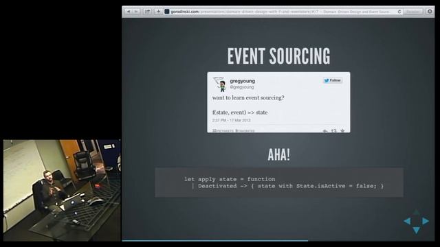 Domain-Driven Design, Event Sourcing and CQRS with F# and EventStore смотреть онлайн