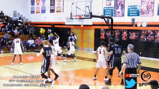 [ 309 Sports ] 🏀Champaign Central Khailieo Terry Freshman 6'4" Wing (2021) смотреть онлайн