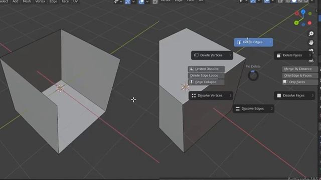 Delete pie menu in Blender | Blender beginner tutorial смотреть онлайн