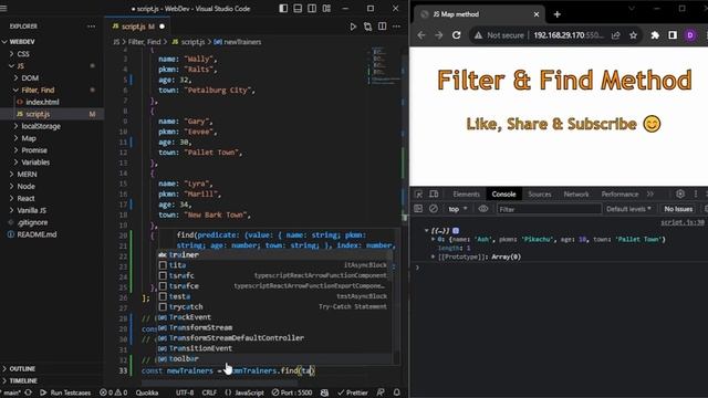 filter and find method explained in 5 minutes | JavaScript смотреть онлайн