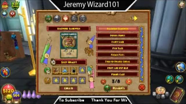Wizard101: Crafting: Dagwood Sandwich Pet Snack (Rank 5) смотреть онлайн