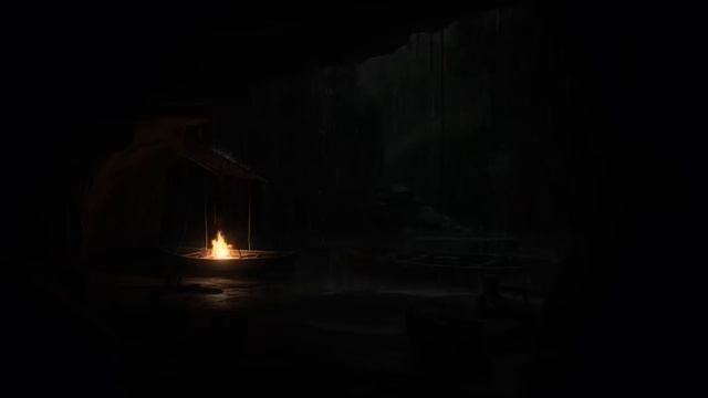 Overnight At The Cave With Beautiful Night Views And The Sound Of Rain And Flowing Water