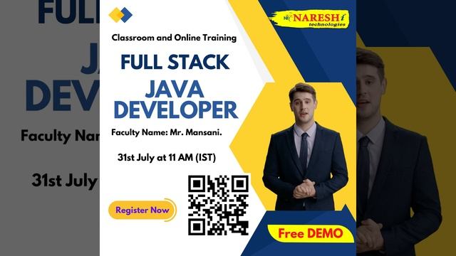 Full Stack Java Developer Classroom and Online Training.| Full Stack Java | NareshIT.#fullstackjava смотреть онлайн