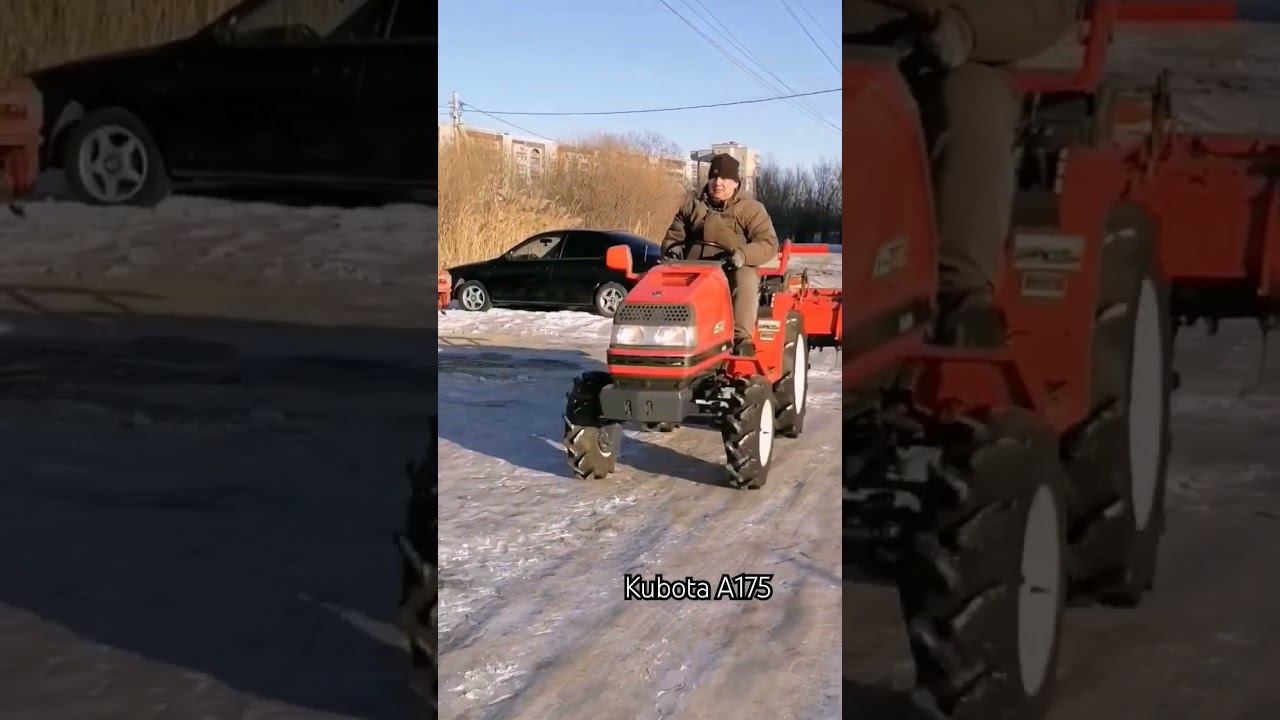 Трактор с фрезой Kubota A175 #progressavto #прогрессавто #минитрактор #японскийминитрактор #kubota смотреть онлайн
