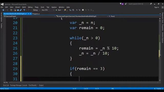 numbers starts and ends with digit 3 in c# смотреть онлайн