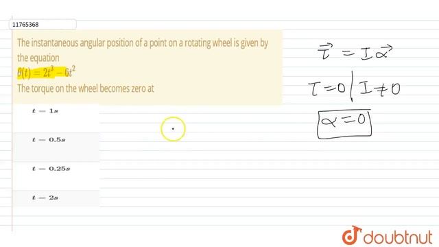 The instantaneous angular position of a point on a rotating wheel is given b смотреть онлайн