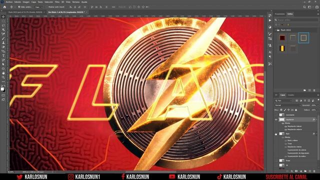 THE FLASH 2022 Dc Comics Estilo de texto con PHOTOSHOP смотреть онлайн