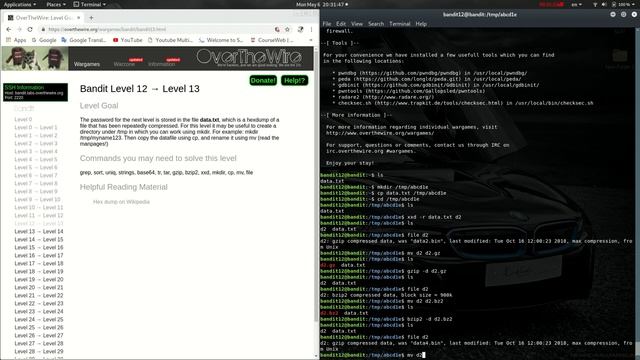 OverTheWire Bandit Level 0 to Level 20 смотреть онлайн