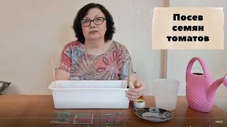 Посев семян томатов. смотреть онлайн