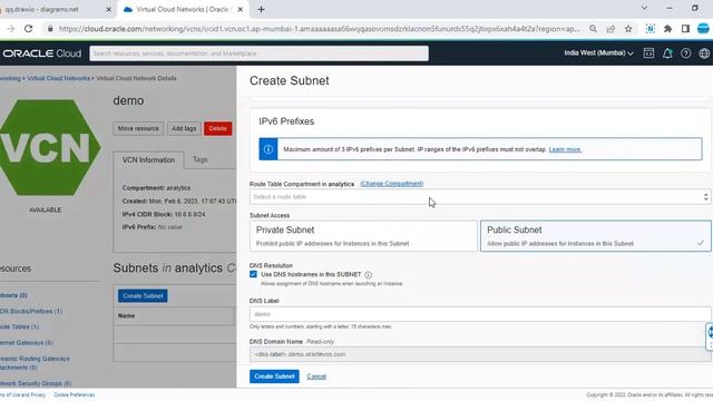 Setting up Subnet in Oracle Cloud Infrastructure (OCI) смотреть онлайн