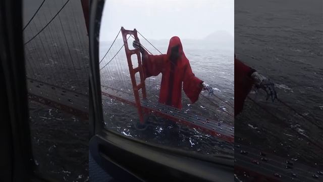 Grim reaper spotted at Golden Gate Bridge. San Francisco. / Мост в Сан Франциско. Красный мост. смотреть онлайн