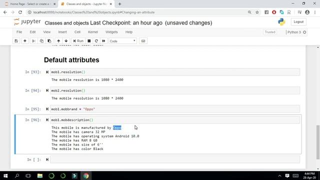 Default Attributes in Classes. [Lesson#34]. Learn Python -Full course Tutorial in Urdu/Hindi смотреть онлайн