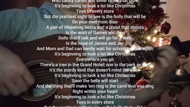 Its Beginning To Look A Lot Like Christmas - Michael Bublé (COVER/lyrics)