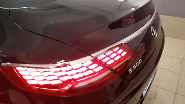 Mercedes W217, Мерседес C217, OLED фонари фары рестайлинг подключение. смотреть онлайн