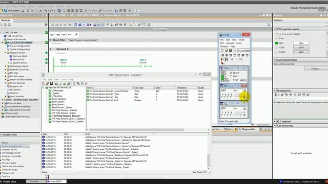 Excel e TIA Portal Siemens com KEPServer OPC DDE смотреть онлайн