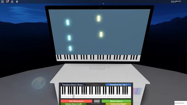 Roblox Virtual Piano: Initial D - Gas Gas Gas